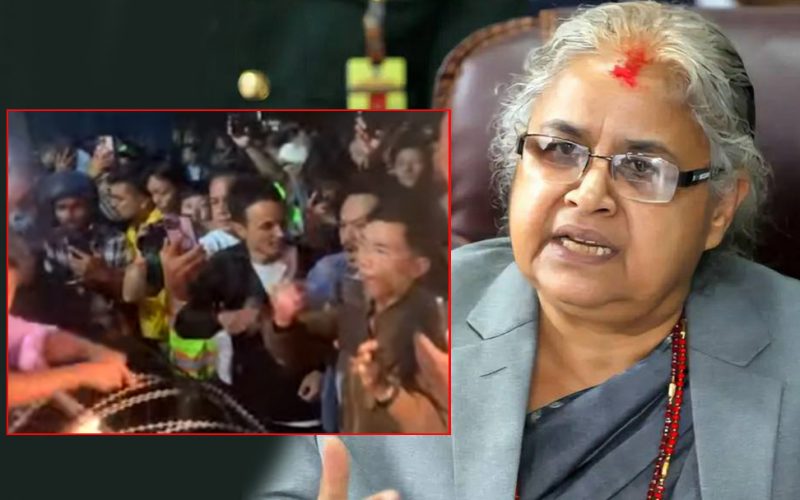 सुशिला कार्कीको नाममा जेनजी समुहमा विवाद, जंगीअड्डा अगाडी युवाहरुको नाराबाजी