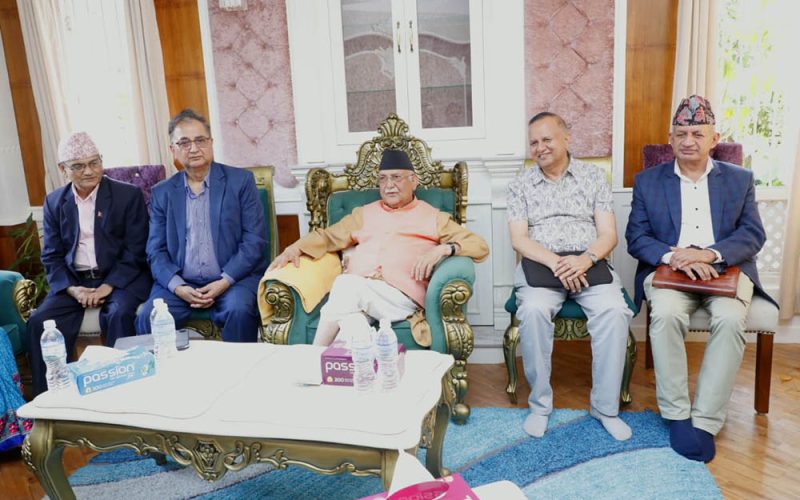 एमालेको सचिवालय बैठक शुरु (फोटो फिचर)