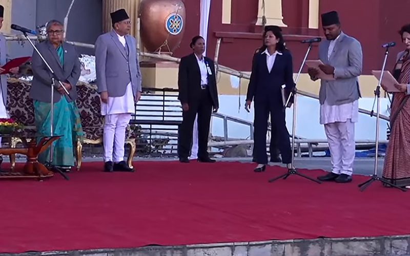 नव नियुक्त दुई मन्त्रीले लिए पद तथा गोपनियताको शपथ
