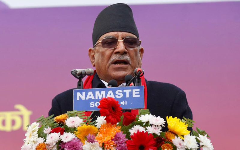 निर्वाचनको मिति सार्ने दुस्साहस नगर्न प्रचण्डको सरकारलाई चेतावनी
