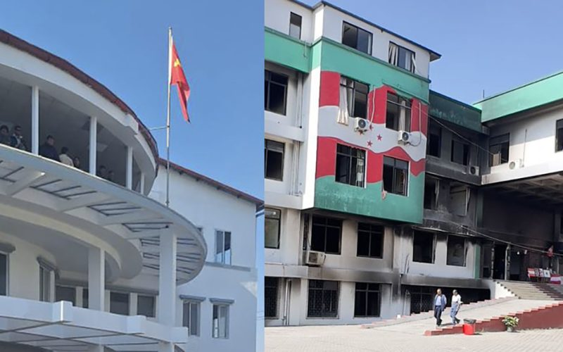 सरकारले राजनीतिक दलका क्षतिग्रस्त कार्यालयमा आज अनुगमन गर्दै